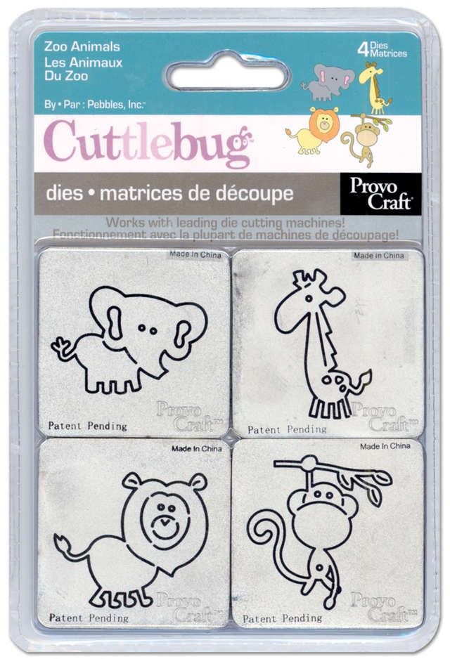 Zoo Animals Dies / Suajes de Animales de Zoológico Descontinuado Cuttlebug