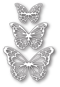 Potenza Butterfly Trio Die / Suaje de Corte Trio de Mariposas Monarcas Descontinuado Memory Box