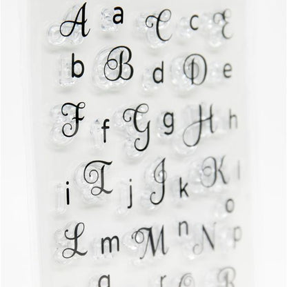 Clear Stamps Alphabet / Sellos Transparentes de Alfabeto Descontinuado Hampton Art