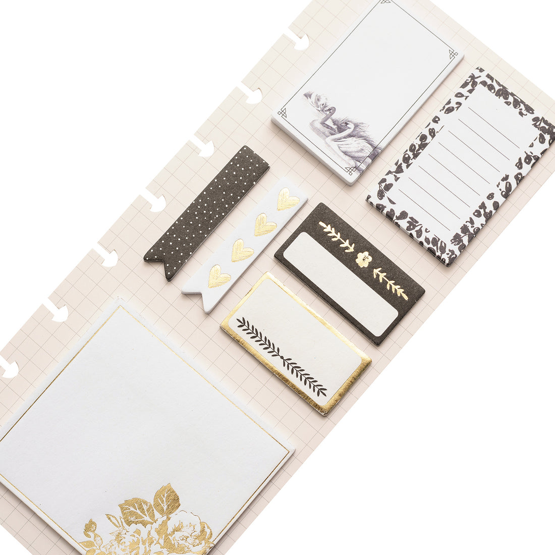 Day to Day Swan Sticky Notes / Notas Adhesivas Cisne 140pz Papel Crate Paper