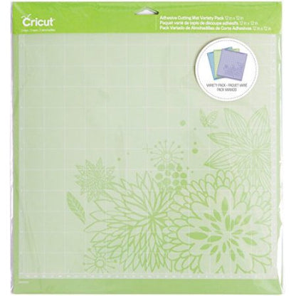 Adhesive Back Cutting Mats 12&quot; X 12&quot; 3 Pkg / Set de Tapetes de Corte verde, morado y azul. Mats para Plotters Cricut