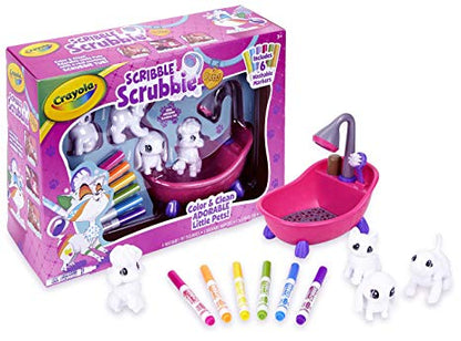 Scribble Scrubbie Tub Play Set Pets / Set de Dibujo Crayola Mascotas 3D Descontinuado Crayola