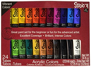 Acrylic Paint Set  / Juego de Pinturas Acrilicas 24 pz. Acrìlicos Studio 71