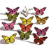 Colorful Butterflies / Brads de Mariposas de Colores Adornos / Embellishments Eyelet Outlet