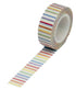 Washi Tape Rainbow Pencil Stripe Trendy / Cinta Adhesiva Lineas de Colores Descontinuado Queen&Co