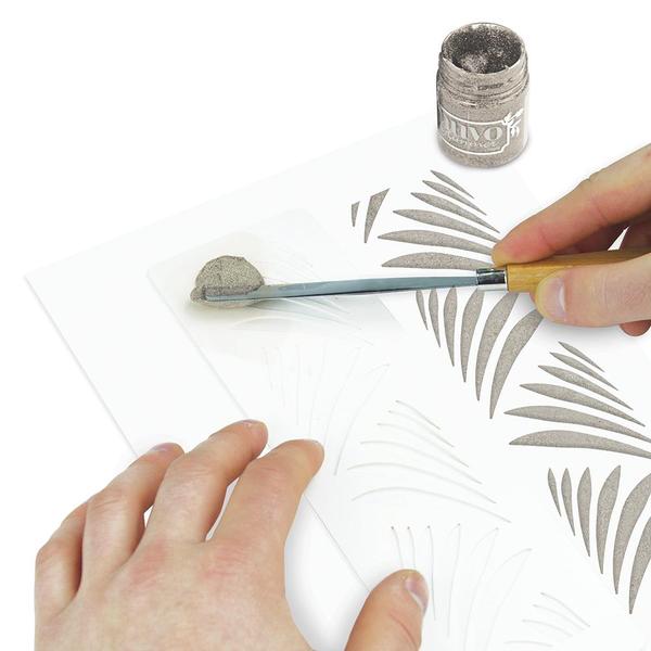 Glimmer Paste Silver Gem / Pasta Brillante Plateada Pastas Texturizadoras y Medios Mixtos Nuvo