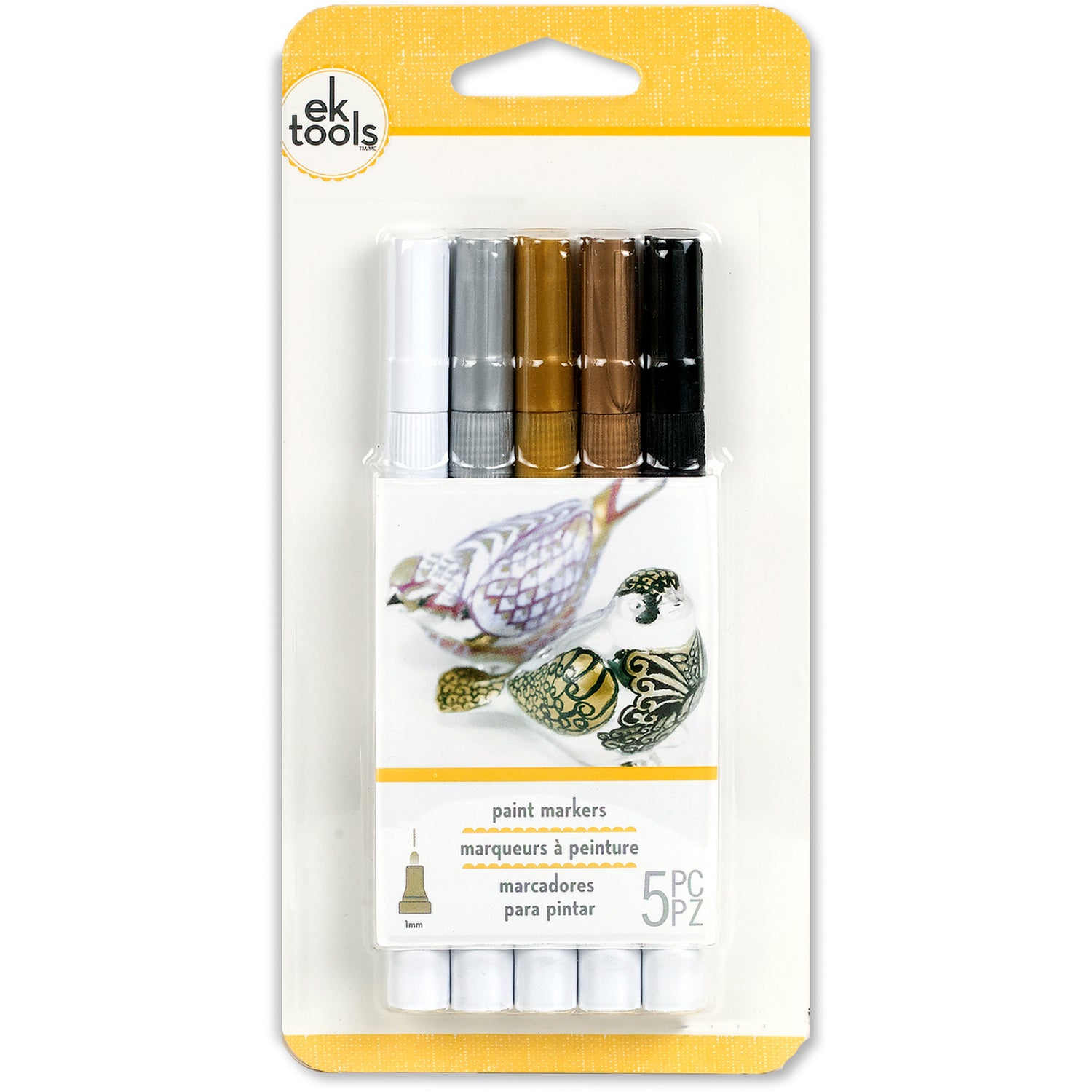 Paint Markers / 5 Marcadores punta Fina Descontinuado Ek Success