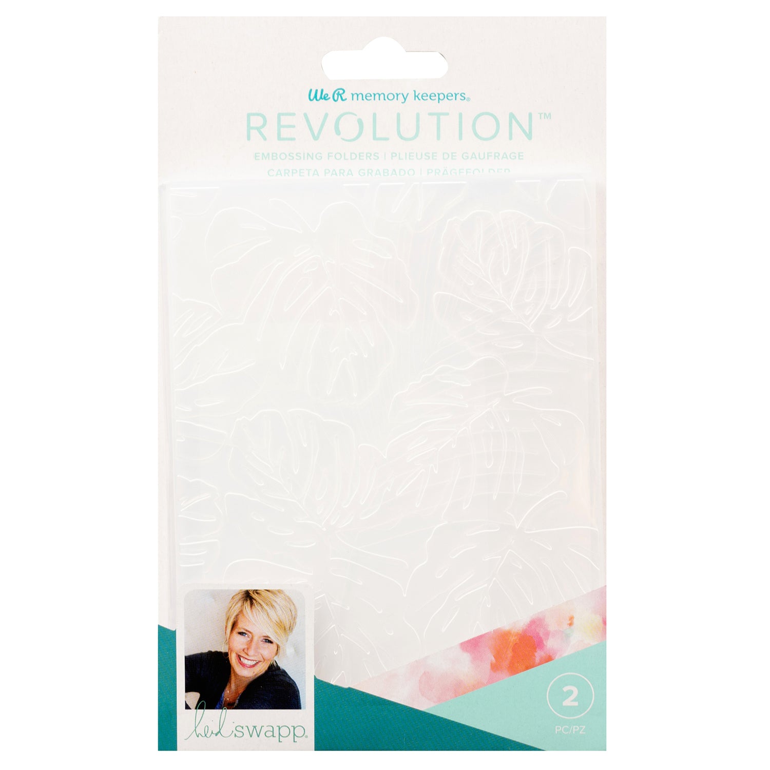 Heidi Swapp Embossing Folders / Folders de Grabado Hojas de Plantas Descontinuado We R Memory Keepers