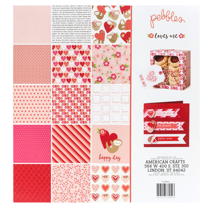 Paper Pad Loves Me / Block de Papel Amor Descontinuado Pebbles
