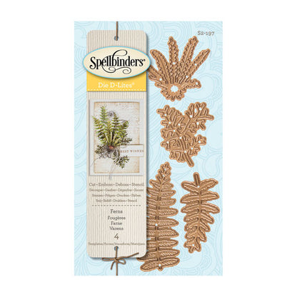 Shapeabilities Die D-Lites Ferns  / Suaje de Helechos Descontinuado Spellbinders