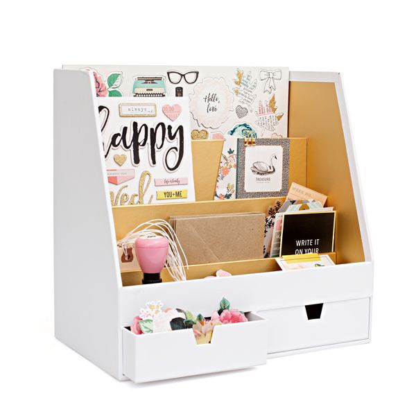 Desktop Organizer / Organizador Blanco Descontinuado Crate Paper