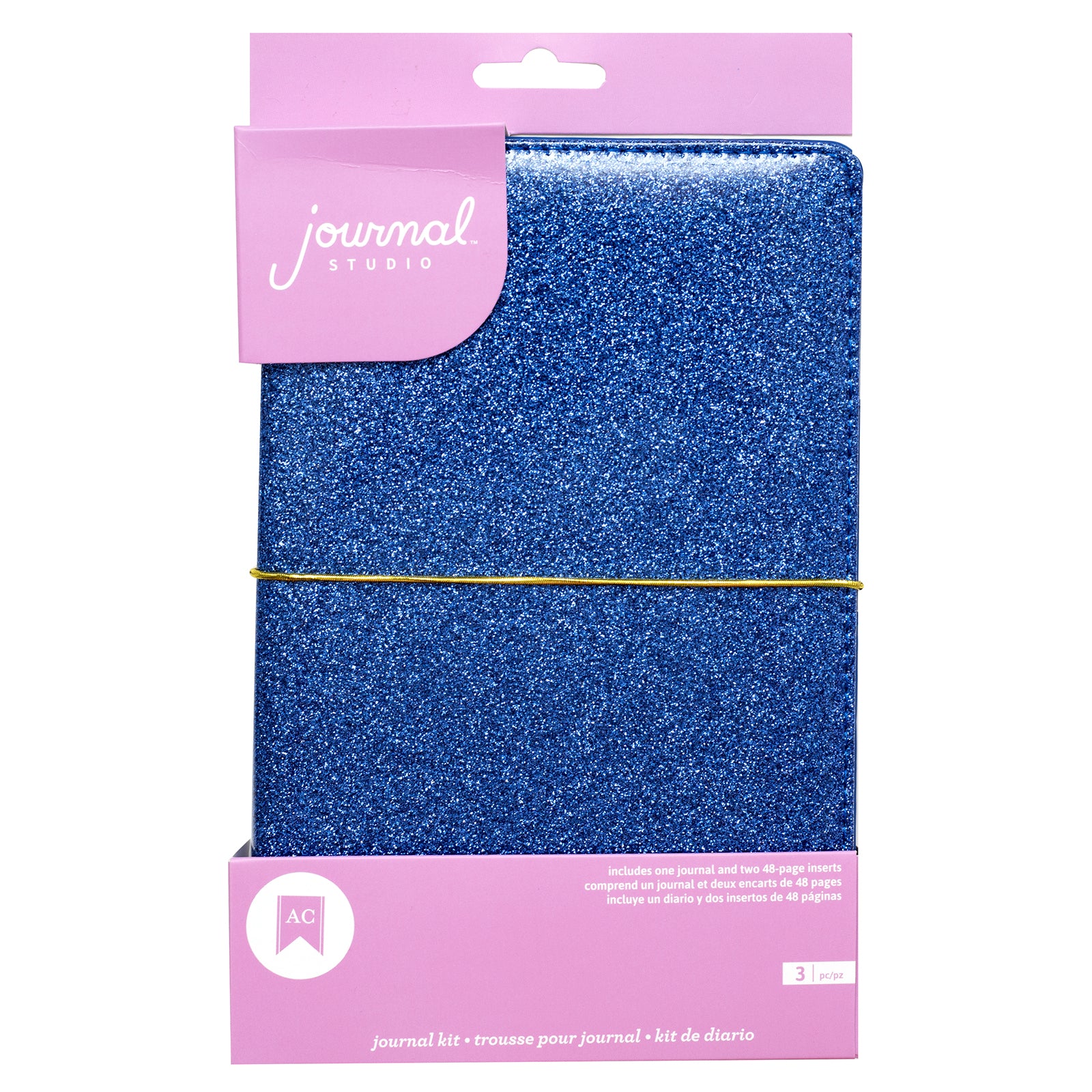 Journal Studio Kit Blue Glitter / Kit de Agenda Azul Brillante