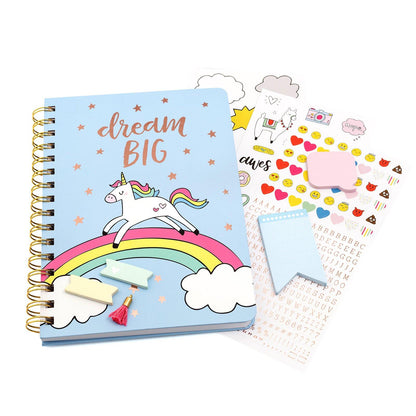 Hello Dreamer Journal Kit Unicorn / Kit de Agenda Planificadora de Unicornio Descontinuado American Crafts