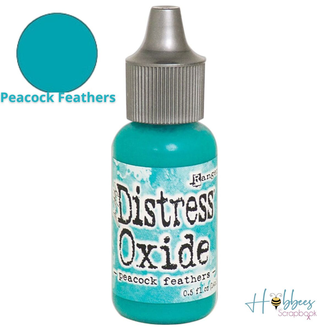 Distress Oxides Reinker Peacock Feathers / Gotero para Recargar Cojín de Tinta Plumas de pavo real. Tintas Tim Holtz - Ranger