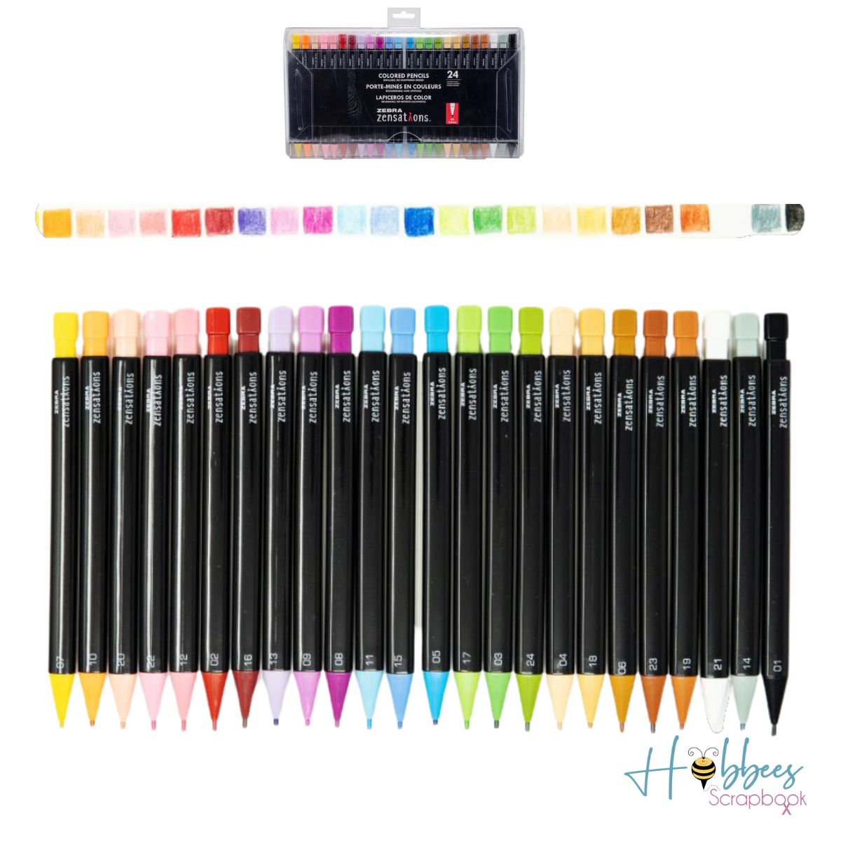 Colored Mechanical Pencils 24 pz / Lapiceros de Colores Colores y Plumones Zebra Pen