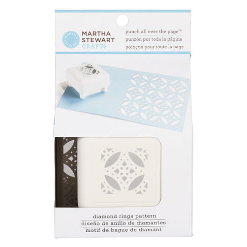 All Over the Page Diamond Rings Pattern / Perforadora Patron Anillos Descontinuado Martha Stewart