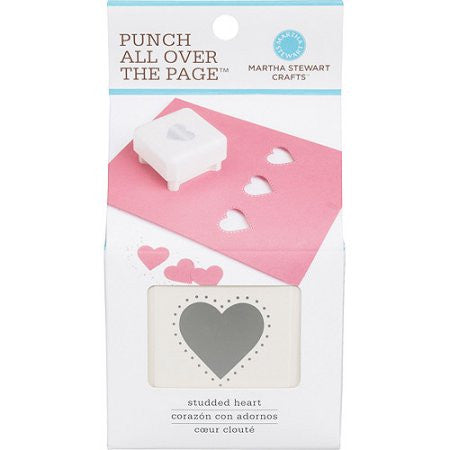 All Over the Page Studded Heart / Perforadora Corazón con Orilla Descontinuado Martha Stewart