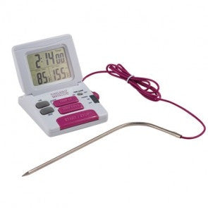 All Purpose Thermometer &amp; Timer / Termómetro y Temporizador para Repostería Descontinuado CHICAGO METALLIC