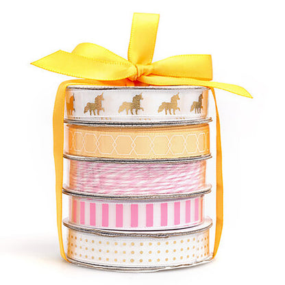 Unicorn Premium Ribbon / Paquete de Listones Unicornio DESCONTINUADO American Crafts