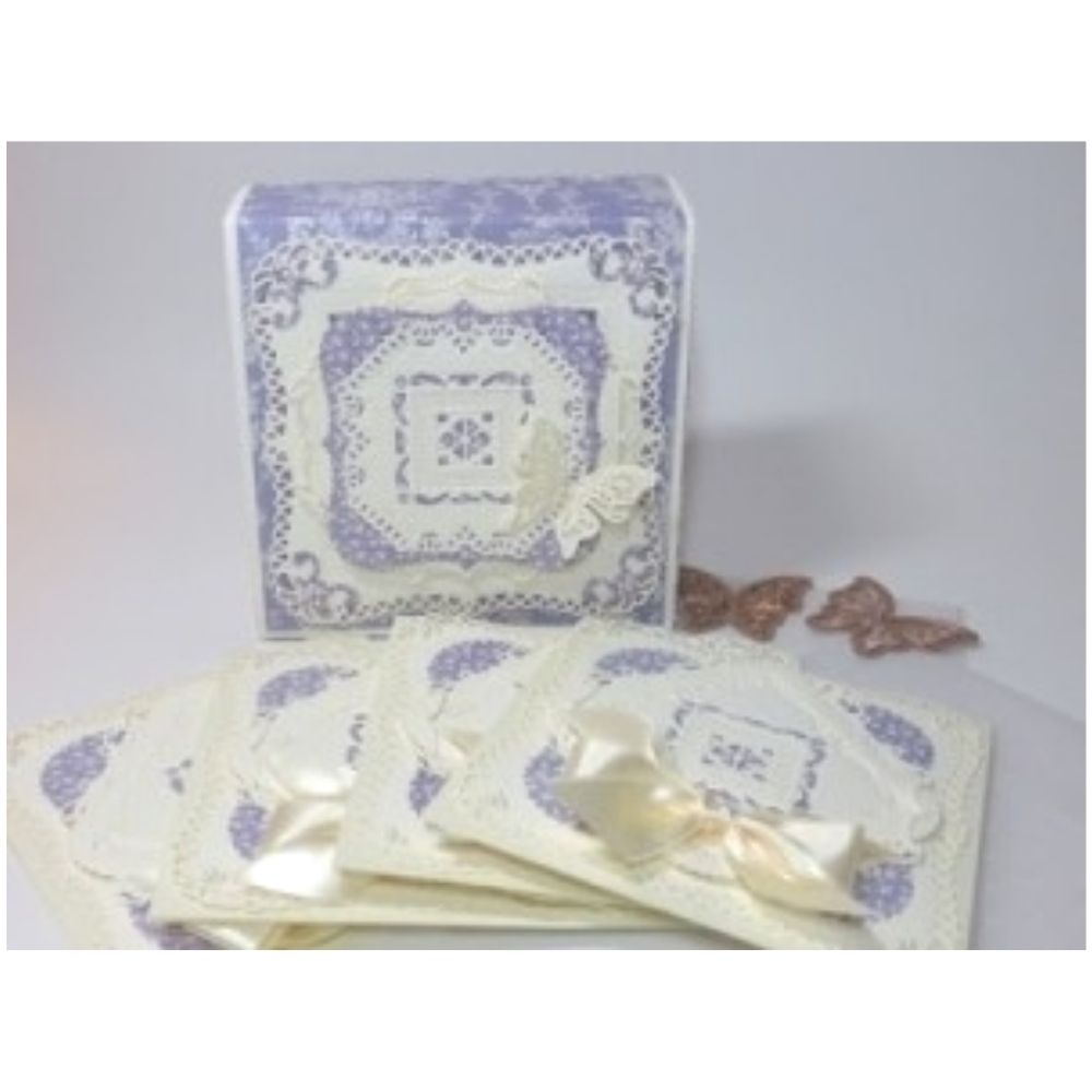 Nestabilities Enhancing Elements Dies Gold Squares 1 / Placas Decorativas Marco Adornado Dados de Corte / Suajes / Troqueles Spellbinders