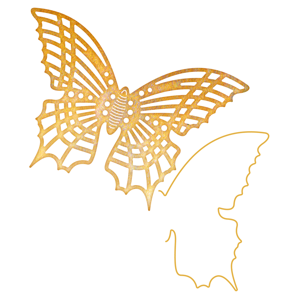 Majestic Butterfly W Angel Wing / Suaje de Mariposa Majestuosa