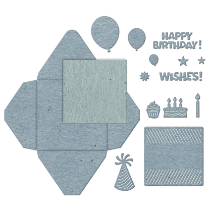 Happy Birthday Gift Envelope / Suaje de Corte de Sobre y Tarjeta Descontinuado Cheery Lynn Designs