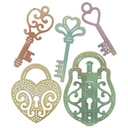 Whimsical Lock and Key / Llaves y Candados Descontinuado Cheery Lynn Designs