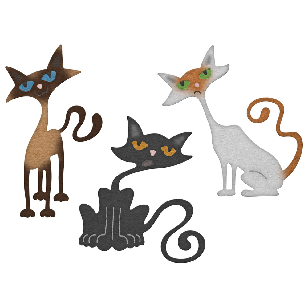 Friendly Felines Die / Suaje de Felinos Dados de Corte / Suajes / Troqueles Cheery Lynn Designs