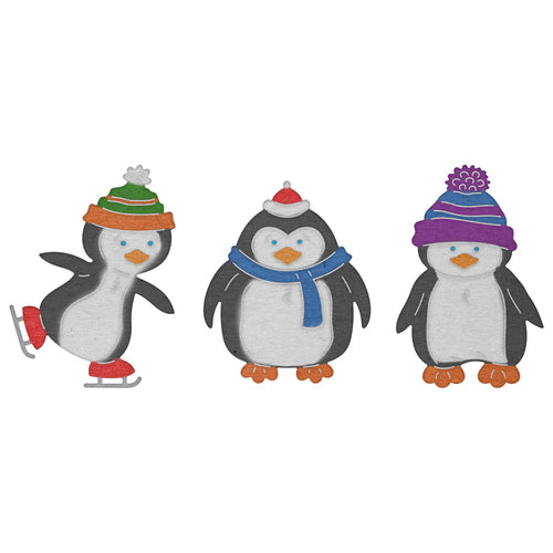 Penguin Pals Dies / Suajes de Pingüinos Descontinuado Cheery Lynn Designs