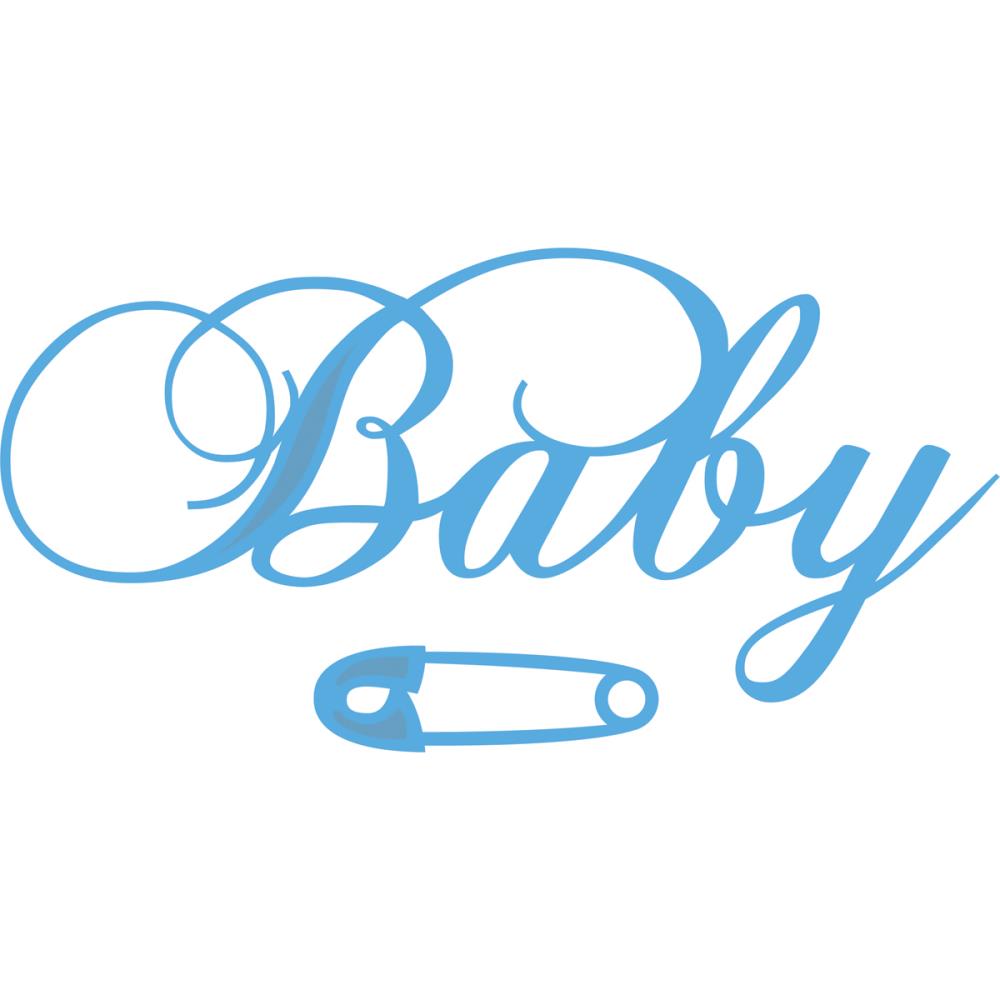 Baby Text &amp; Safety Pin / Bebe y Segurito Descontinuado Marianne design