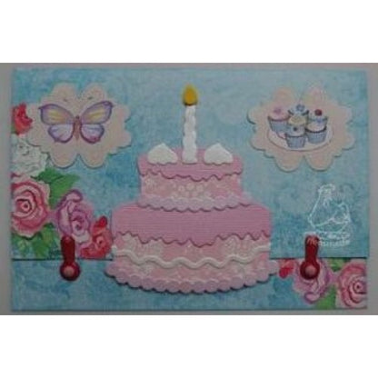 Birthday Cake Dies / Suajes de Pastel y Velita Dados de Corte / Suajes / Troqueles Marianne design