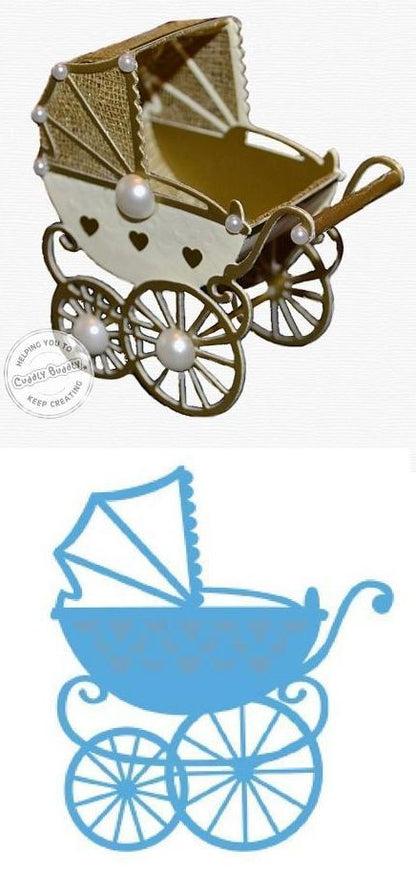 Baby Carriage Die / Suaje de Corte Carriola Descontinuado Memory Box