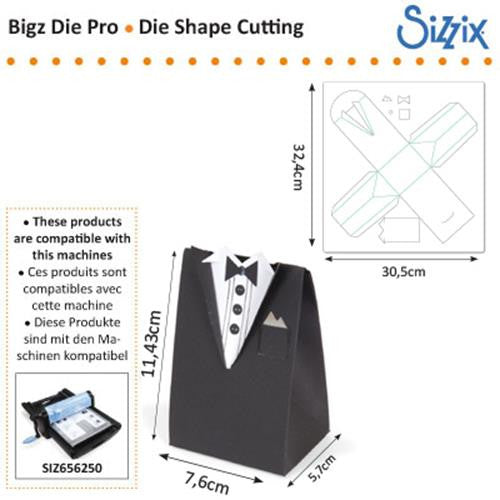 Tuxedo Bag Pro Die / Suaje de Corte de Bolsa Esmoking Descontinuado Sizzix