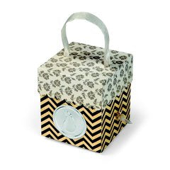 Bigz Scallop Box with Handles Die / Suaje de Cajita con Ondas Descontinuado Sizzix