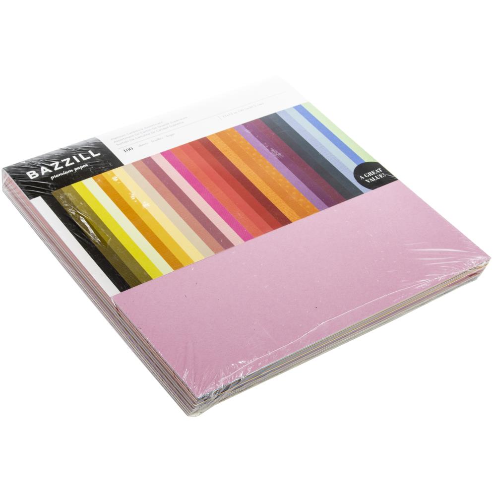 Premium Cardstock Value Pack / 100 Hojas de Cartulina Premium Descontinuado Bazzill