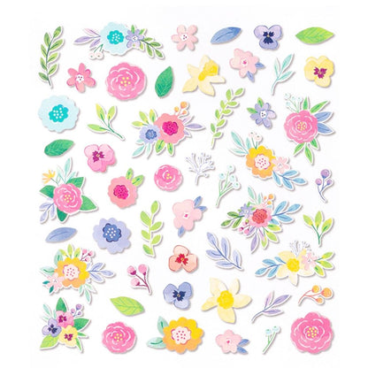 Bloom Street Cardstock Die-Cuts / Recortes de Figuras Florales Floreciendo Descontinuado Pink Paislee