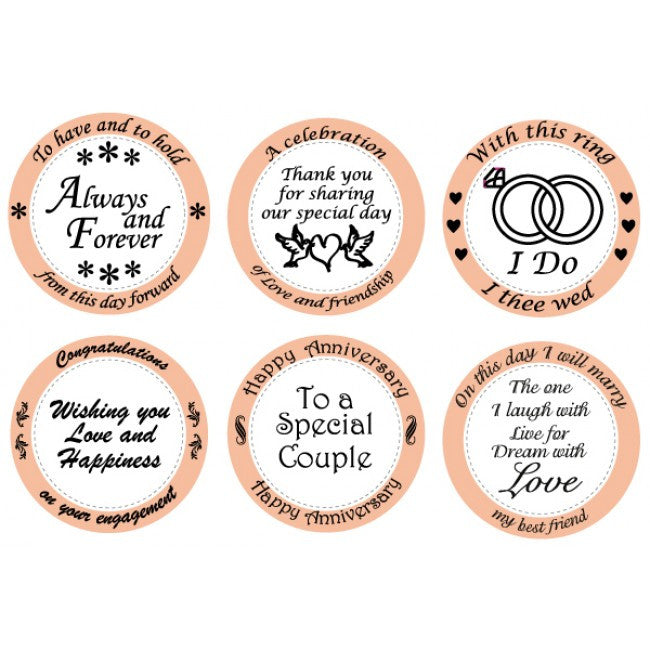 Bridal Stamp Kit / Kit Personalizable de Boda Sellos Mason-Row