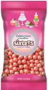 Bright Pink Sixlets Celebration / Bolitas de Chocolate Rosa Metálico