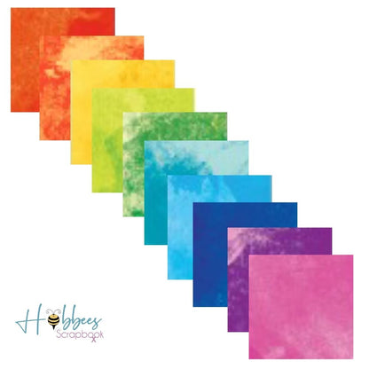 Bright Splash Cardstock / Block de Cartulina Colores Acuarela 12&quot; Papel Colorbok