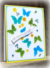 Butterfly Flutter Stencil / Plantilla De Mariposas
