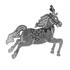 Circus Horse Die / Suaje de Caballo Descontinuado Cheery Lynn Designs