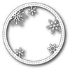Suaje de Corte de Circulo de Copo de Nieve / Stitched Snowflake Circle Frame
