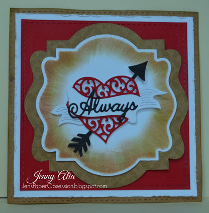 Heart &amp; Arrow Die / Suaje de Corazón con Flecha Descontinuado Cheery Lynn Designs