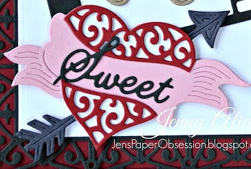 Heart &amp; Arrow Die / Suaje de Corazón con Flecha Descontinuado Cheery Lynn Designs