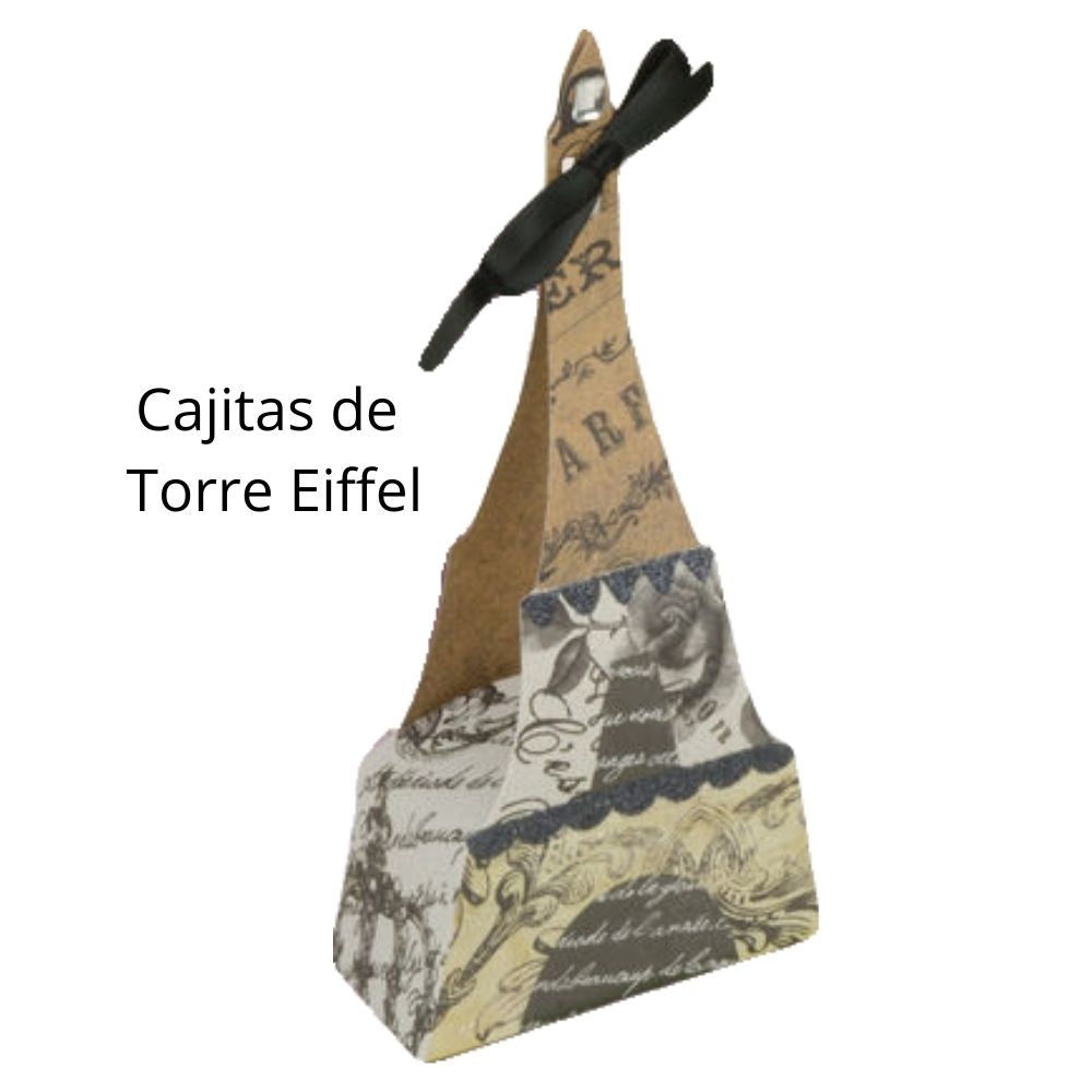 Eiffel Tower Favor Box / Cajita para Recuerditos Paris Cajitas para Armar Jolee&