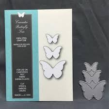 Cascadia Butterfly Trio Dies / Suaje de Corte Trio de Mariposas Descontinuado Memory Box
