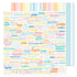 Buenos Dias Patterned Paper Celebrates / Papel Estampado Doble Cara Descontinuado American Crafts