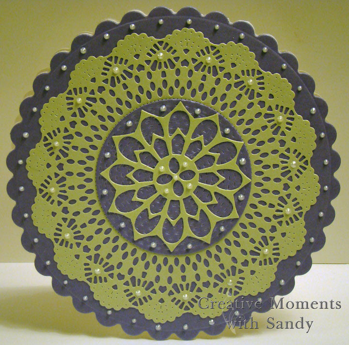 Suaje de Corte de Círculo con Encaje / English Tea Party Doily Die Descontinuado Cheery Lynn Designs