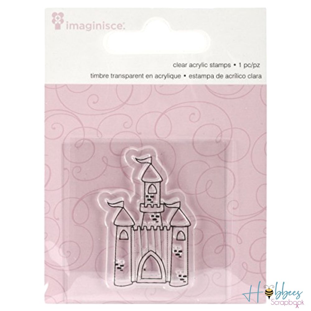 Clear Acrylic Stamp Castle / Sello de Polímero Castillo Sellos Imaginisce