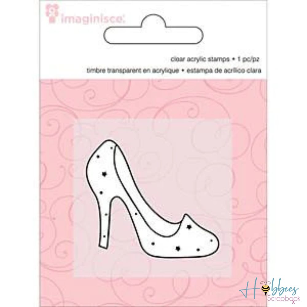 Clear Acrylic Stamp / Sello de Polímero Zapatilla Sellos Imaginisce